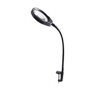 ALDDPWE Lampe loupe LED 10x avec Pince - Lampe loupe Lumineuse - Lampe Utilitaire à intensité Variable - pour Bureau, Table, établi - Noir Keep it in Mind