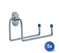 Aldeghi 5 Ganci En U En Acier Zingué Grigio 18 Cm