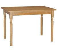 Alder Table à manger en pin massif 60 x 120 cm