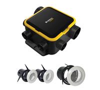 ALDES Kit VMC simple flux EasyHOME Auto Compact avec 3 Grilles BIP