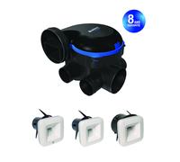 ALDES Kit VMC simple flux EasyHOME Hygroréglable Classic avec 3 bouches