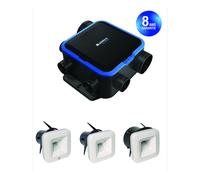 ALDES Kit VMC simple flux EasyHOME Hygroréglable Compact avec 3 bouches