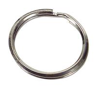 Aldes Lot de 300 anneaux de porte-clé en nickel 2 x 25 x 20 mm