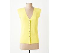aldo martin's gilets femme de couleur jaune