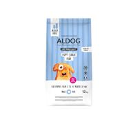 Aldog Puppy medium chien porc 12 kg, aliment sec complet pour chiens chiots de taille moyenne et grande, monoprotéine.