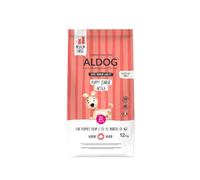 Aldog Puppy Medium Chien Saumon 12 kg, aliment sec complet pour chiens chiots de taille moyenne et grande taille, monoprotéique.
