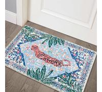 Aldopein Tapis Tigre du Bengale - Fausse Laine, Tropical Bohème pour Salle de Bain, Cuisine - Petit Tapis d'Intérieur Moderne et Vintage à l'Aspect Vieilli - Style Indien Turc