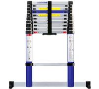 ALDORR 3,20M Échelle Télescopique en Aluminium | Escabeau Télescopique | Charge maximale 150 kg | Mécanisme de Rétraction Souple (Soft-Close) | Certifié EN131-6
