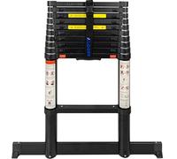 ALDORR Professionnelle 3,20M Échelle Télescopique en Aluminium - Escabeau Télescopique - Charge maximale 150 kg - Mécanisme de Rétraction Souple (Soft-Close)