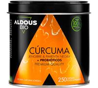 Aldous Bio Cúrcuma con Jengibre y Pimienta Negra 250caps