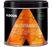 Multivitamines et Minéraux - 500 comprimés - + 1 an - Vitamine C, D, E, A, Vitamines B, Biotine, Acide Folique, Calcium, Zinc, Sélénium - Immunité, Fatigue, Cheveux