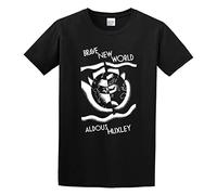 Aldous Huxley - Brave New World 1St Edition Cover Literature Men Simple Tshirt Black 3XL