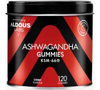 Ashwagandha Gummies - 120 Gommes Goût Cerise - Ashwagandha KSM-66 - Withania Somnifera - Anti Stress, Calme l'Anxiété, Relaxation Naturelle - Énergie et Vitalité