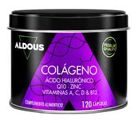 Collagène et Acide Hyaluronique - 120 Gélules - Peptide de Collagène - Collagène Hydrolysé + Acide Hyaluronique + Coenzyme Q10 + Vitamines A, C, D, B12 + Zinc - Peau, Os, Articulations - Anti-âge