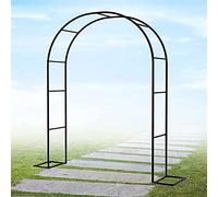 ALDYS Arche De Jardin en Acier Arceau À Roses Metal,Arche Jardin pour Rosiers Plantes Grimpantes,Arche De Mariage,Tonnelle De Jardin,Largeur 1,2M 1,4M 1,8M,2,2M 2,4M 3M 3,5M,Blanc,W3.5M*H2.2M
