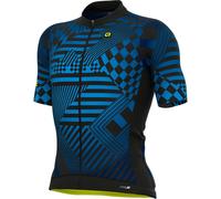 Maillot manches courtes Checkers bleu M