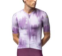Alé Cycling Argon Maillot de Cyclisme à Manches Courtes pour Homme - Rap Dry Carbon, Micro Aero & Piuma Mesh, Manches brutes, Taille S - Stability Fit, Coupe performante légère