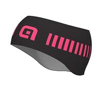 Alé Cycling Bandeau Unisexe Strada, Noir/Rose Fluo, Taille Unique