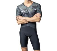 Alé Cycling Combinaison à manches courtes R-EV1 Hive 2.0 pour homme, gris, L