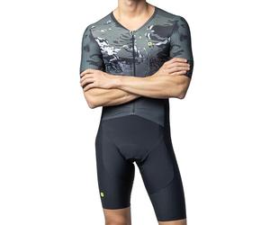 Alé Cycling Combinaison à manches courtes R-EV1 Hive 2.0 pour homme, gris, L