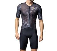 Alé Cycling Combinaison PR.E Mirror Skinsuit pour homme, noir, XXL