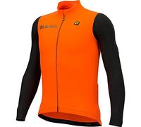 Alé Cycling Maillot à Manches Longues Solid Fondo 2.0 pour Homme, Orange Fluo, S