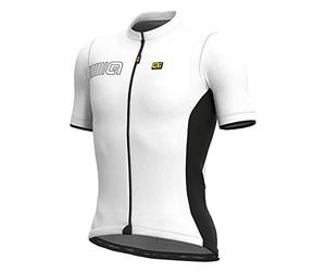 Alé Cycling Pragma Colour Block Maillot à Manches Courtes, Blanc, XXL Homme