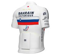 Ale Prime Bahrain Victorious Campione Slovenia Short Sleeve Jersey Blanc S Homme