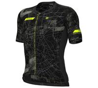 ALÉ Town Paris Kurzarmtrikot, für Herren, Größe XL, Radtrikot, noir