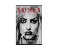Aleakea Nina Hagen Punk Rock Musique Vintage Poster Impression sur Toile Art Mural Rétro Décoration pour Maison Chambre Salon 30 x 45 cm