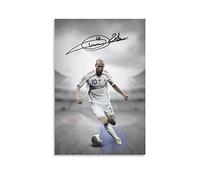 Aleakea Zinedine Zidane Football Art vintage Impression sur toile Décoration murale rétro pour maison, chambre à coucher, salon 20 x 30 cm