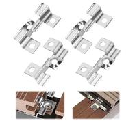 aleawol Lot de 100 clips WPC en acier inoxydable - 8 mm - Clips de fixation pour sols en plastique et bois composite - Planchers en bois et bambou résistants à la corrosion - Sans vis