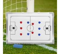 aleawol Tableau tactique football double face avec cadre en alliage d'aluminium, 45 x 30,5 cm, sans marquage, pour entraîneur, football