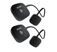 Aleck 006 Lot de 2 haut-parleurs universels sans fil Bluetooth pour casques de ski et de snowboard prêts à l'audio, commandes adaptées aux gants, microphone pour appels mains libres