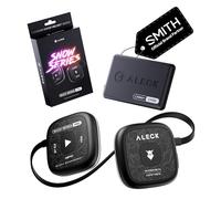 ALECK Snow Series Pro Haut-parleurs Bluetooth sans fil pour casque de ski et de snowboard, compatible avec les poches audio-prêtes pour les oreilles, commandes adaptées aux gants, microphone intégré