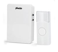 Alecto Sonnette sans fil ADB-11WT - Portée 30 m acoustique et optique cryptée Blanc