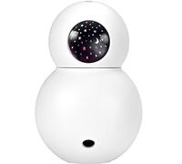 Alecto Baby BC-21 Humidificateur avec projecteur ciel étoilé - technologie ultrasonique silencieuse, vapeur froide douce, diffuseur d’arômes, réservoir 20 m², arrêt automatique - Blanc