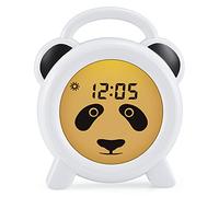 Alecto BC100PANDA - Réveil éducatif pour Enfant - Appareil de Sommeil pour Enfants - Apprendre à Dormir et à se réveiller avec réveil LED pour Enfants - Blanc/Pands