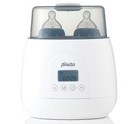 Alecto BW700TWIN Chauffe-biberon pour bébé - Double chauffe-biberon - Sans BPA - Stérilisateur - Temps de préchauffage préprogrammés - Blanc