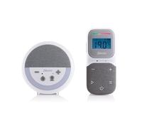 Alecto DBX150 - Écoute-bébé de luxe Full Eco DECT Audio avec projecteur, écran, veilleuse et berceuses - Blanc/gris