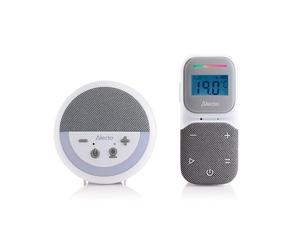 Alecto DBX150 - Écoute-bébé de Luxe Full Eco DECT Audio avec projecteur, écran, veilleuse et berceuses - Blanc/Gris