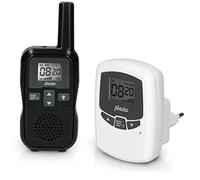 Alecto DBX80BK - Babyphone - Écoute-bébé avec portée de 3km - Rechargeable et Fonction VOX - Noir/Blanc