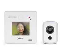 Alecto DC-700 Judas numérique - Avec caméra et moniteur - Installation facile - Fonctionne avec piles - Angle de vision 120° - Épaisseur de porte 30-65 mm - Blanc