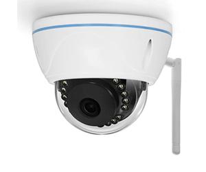 Alecto DVC136IP - Caméra de Surveillance dôme extérieur - Caméra IP avec WiFi - WLAN et IP55 - Support Carte SD 128G (Non Inclus) - Blanc