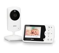 Alecto Babyphone avec caméra DVM-64 – Écran couleur 2,4" VOX Blanc