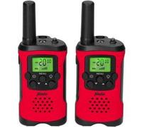 Alecto FR115RD - Lot de deux talkie-walkies pour enfants, Portée jusqu’à 7 kilomètres, rouge/noir Rouge-Noir G