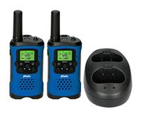 Alecto FR175BW Ensemble de Deux talkies-Walkies - Talki Walki avec portée jusqu'à 7 km - Talky Walky pour Les Enfants avec 8 canaux - Bleu/Noir