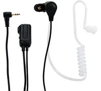 Alecto FRH-10 DUO - Ecouteurs tube d'air talkie-walkie, pack de 2, noir Transparent G