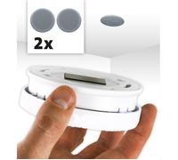 Alecto MK-2 TWIN - Kit de montage magnétique pour détecteur de fumée et de monoxyde de carbone