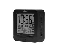 Alecto Réveil Numérique DCF avec Thermomètre 4 Alarmes et Snooze Noir